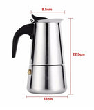 Cafetera de acero inoxidable