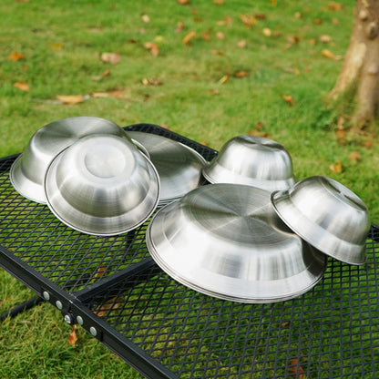 Set platos acero inoxidable ideales para usarse al aire libre (Envío GRATIS)